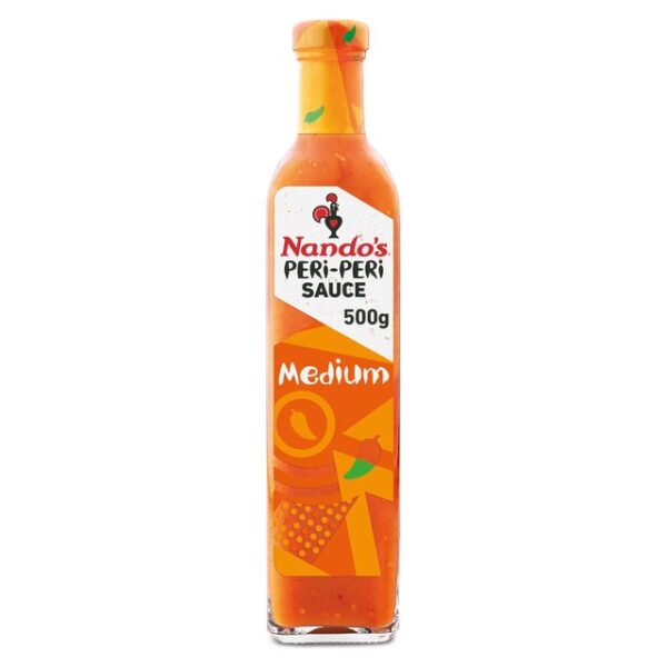 Nandos Peri - Peri Sauce Medium 500g (Glass Bottle)