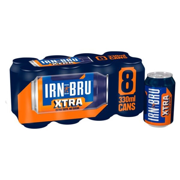 IRN-BRU Xtra Sugar Free Soft Drink 8 x 330ml