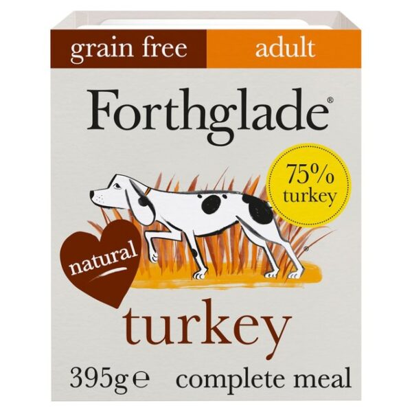 Forthglade Grain Free Adult Dog Food Trays In Turkey 395g