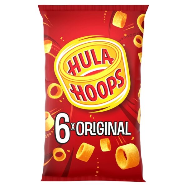 Hula Hoops Original Multipack Crisps 6 Pack 6 x 24g