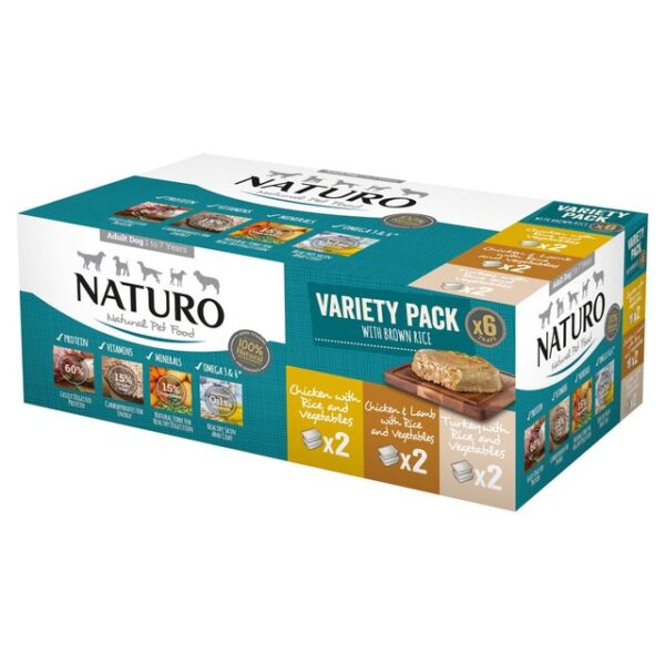 Naturo Adult Dog Variety 6 Pack 6 X 400g