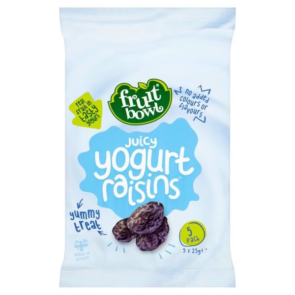 Fruit Bowl Yogurt Raisins 5 X 25g