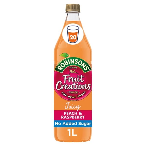 Robinsons Fruit Creations Peach, Raspberry Squash 1L