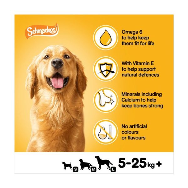 Pedigree Schmackos Adult Dog Treats Meaty Multi Mix 110 Sticks 790g