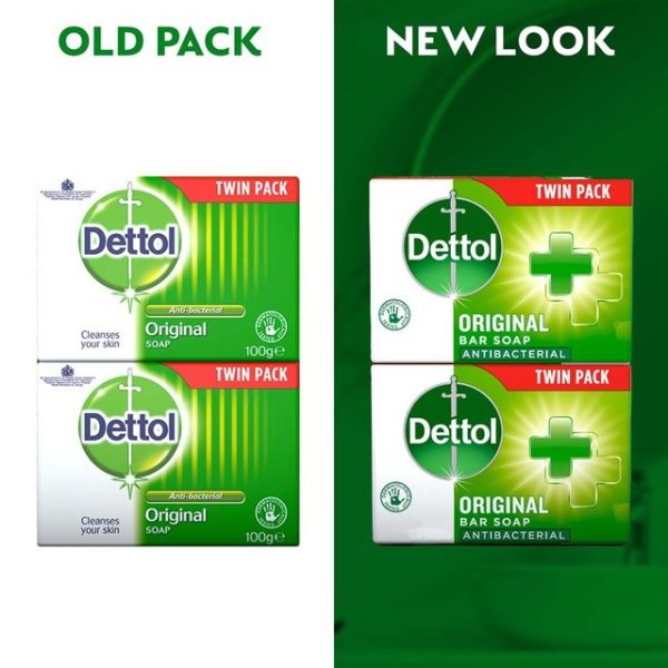 Dettol Antibacterial Bar Soap Original with Moisturising Agents 2 x 100g