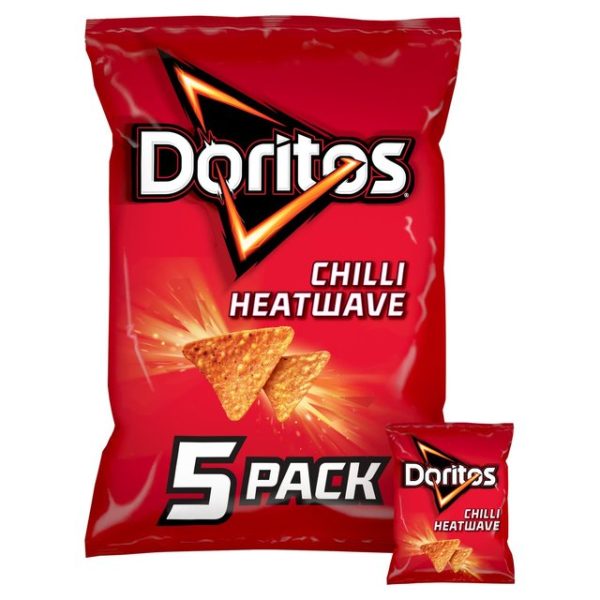 Doritos Chilli Heatwave Multipack Tortilla Chips Crisps 5 x 30g