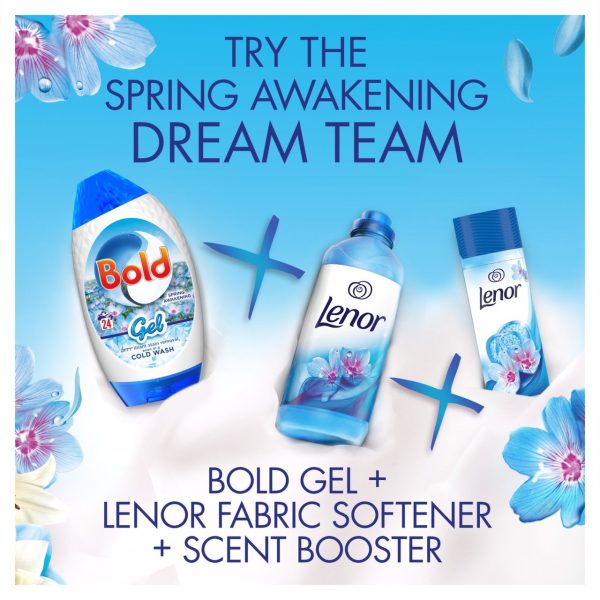 Bold 2-In-1 Spring Awakening Washing Liquid Gel 24 Washes 840ml