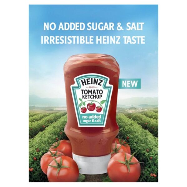 Heinz No Added Sugar Salt Tomato Ketchup 425g