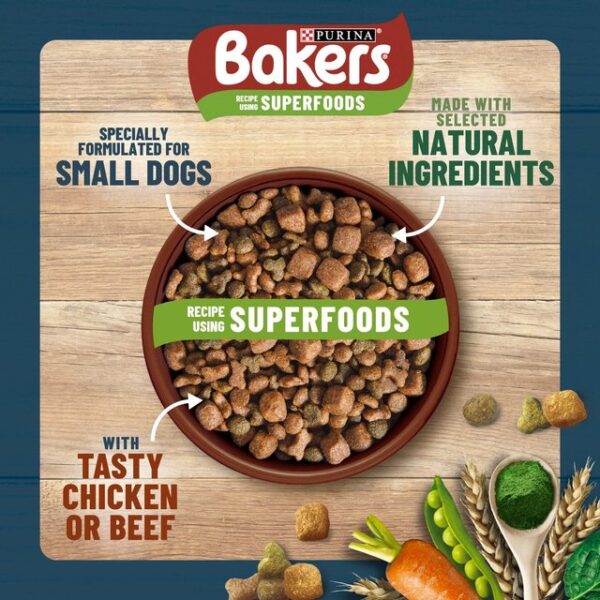 Bakers Small Dog With Tasty Beef & Vegetables & Wholegrain 1.1kg