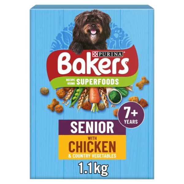 Bakers Senior With Tasty Chicken & Vegetables & Wholegrain 1.1kg