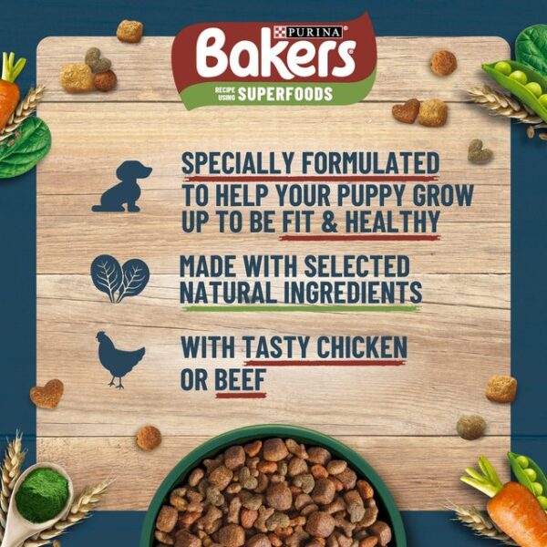 Bakers Puppy With Tasty Chicken & Vegetables & Wholegrain 2.85kg