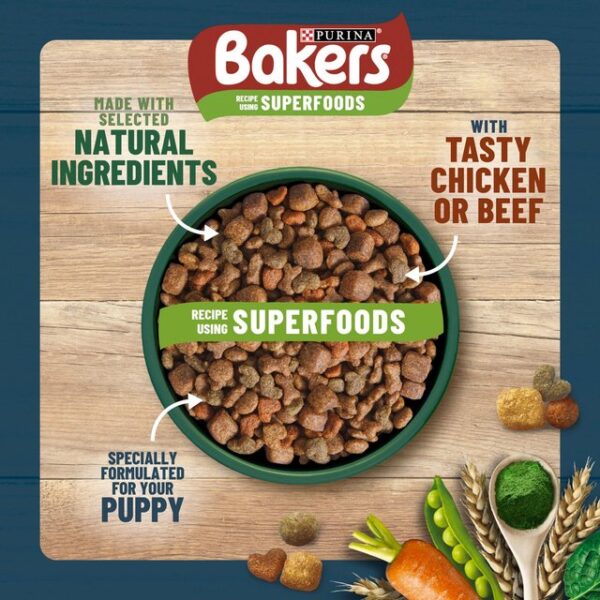 Bakers Puppy With Tasty Chicken & Vegetables & Wholegrain 2.85kg