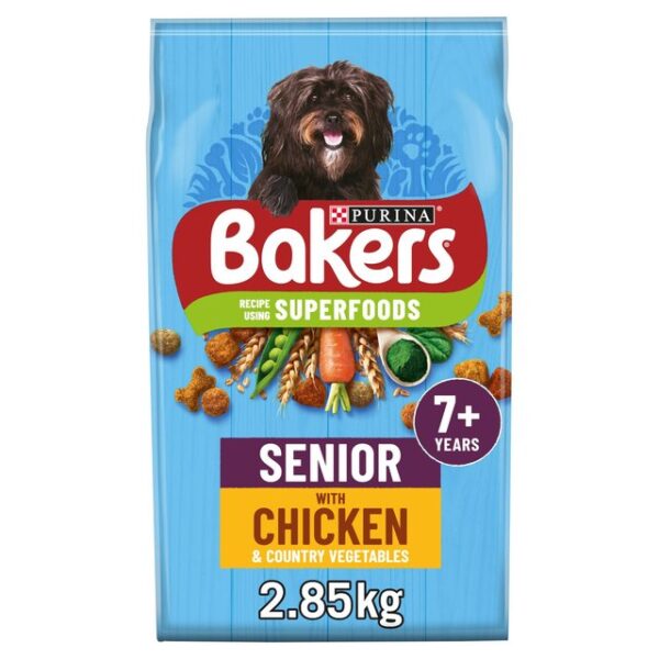 Bakers Senior With Tasty Chicken & Vegetables &Wholegrain 2.85kg