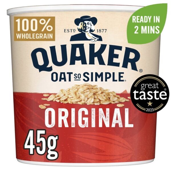 Quaker Oat So Simple Original Porridge Pot 45g