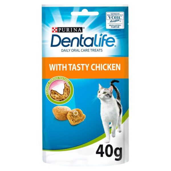 Dentalife Dental Treats For Cats Chicken 40g