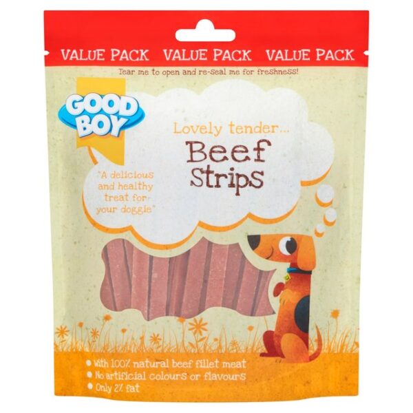 Good Boy Beef Strips Dog Treats 250g