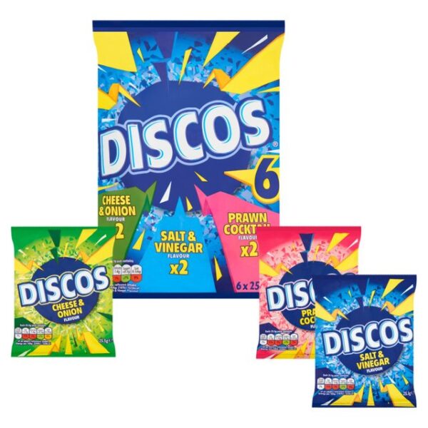 Discos Variety Multipack Crisps 6 x 25.5g