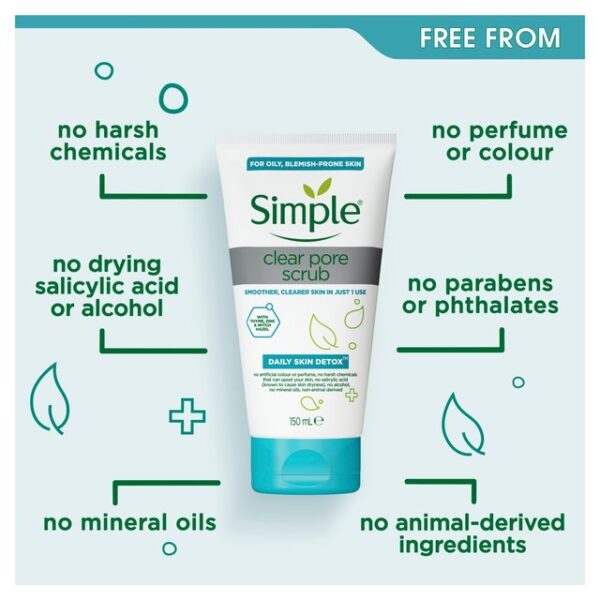 Simple Clear Pore Polisher Face Scrub 150ml