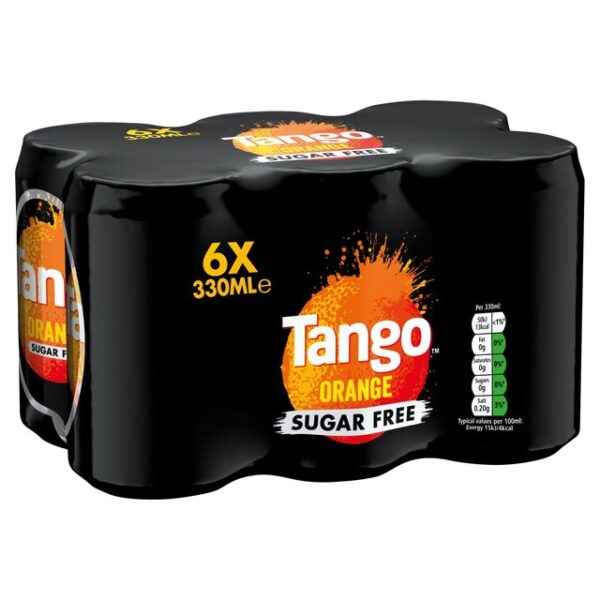 Tango Sugar Free Orange 6 X 330ml