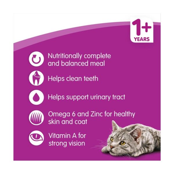 Whiskas Adult Complete Dry Cat Food Biscuits Salmon 1.9kg