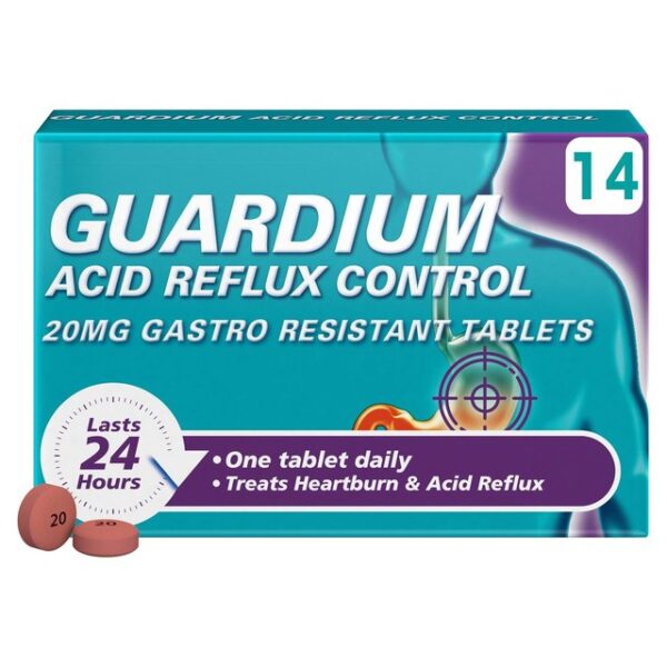 Guardium Acid Reflux Control Gastro Resistant Tablets 14 per pack