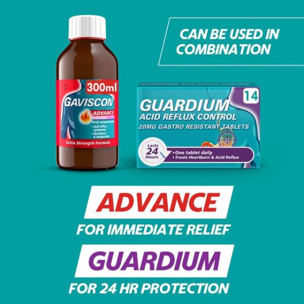 Guardium Acid Reflux Control Gastro Resistant Tablets 14 per pack