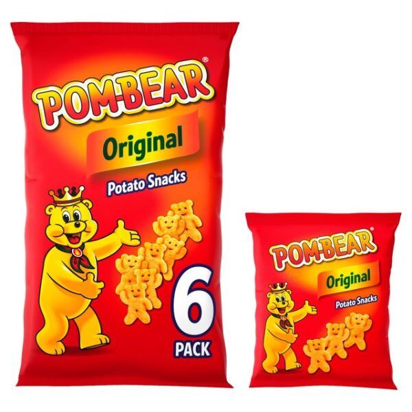 Pom-Bear Original Multipack Crisps 6 Pack 6 x 13g