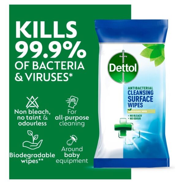 Dettol Antibacterial Disinfectant Multi Surface Cleaning Wipes 110 per pack