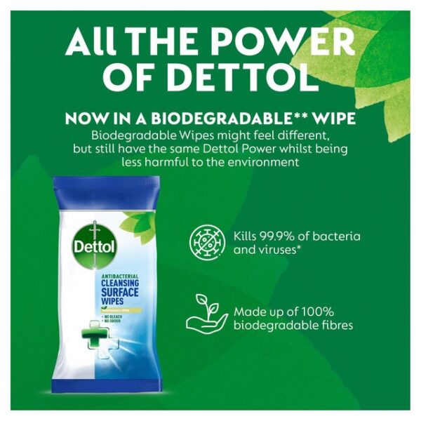 Dettol Antibacterial Disinfectant Multi Surface Cleaning Wipes 110 per pack