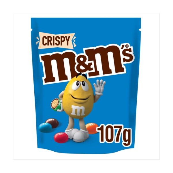 M&M's Crispy Milk Chocolate Bites Pouch Bag 107g