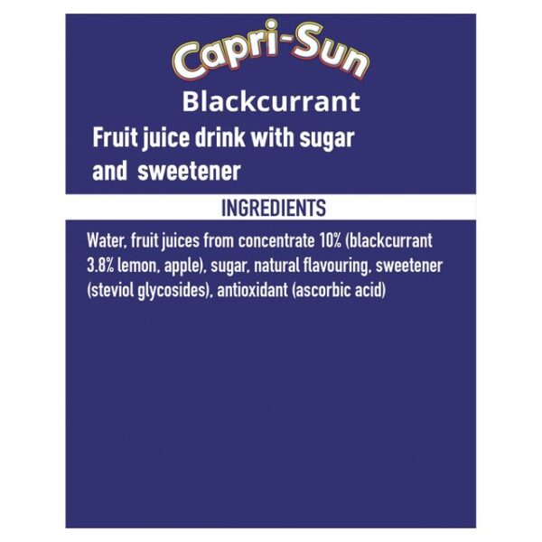 Capri-Sun Blackcurrant 8 X 200ml