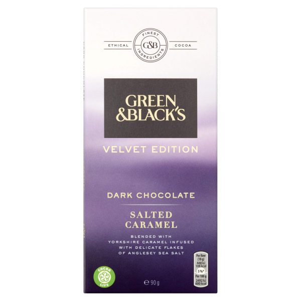 Green & Blacks Velvet Edition Dark Chocolate Salted Caramel 90g