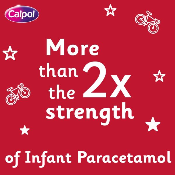 Calpol 6+ Years Sugar Free Strawberry Paracetamol Sachets 12 x 5ml