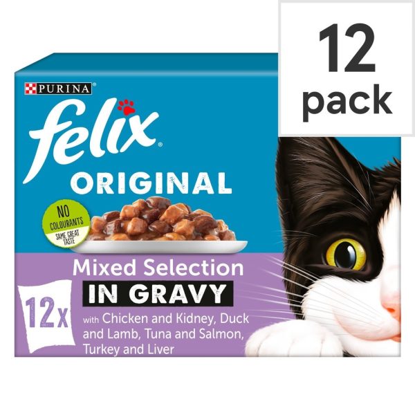 Felix Cat Food Mixed Selection In Gravy 12X100g