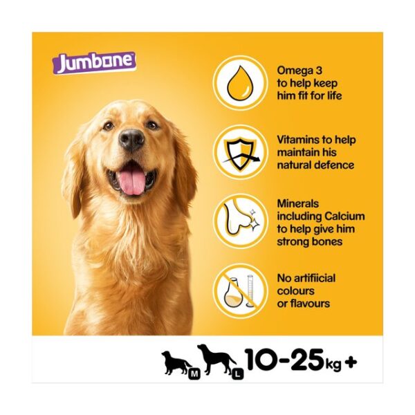 Pedigree Jumbone Adult Medium Dog Treat Beef & Poultry 2 Chews 2 x 180g