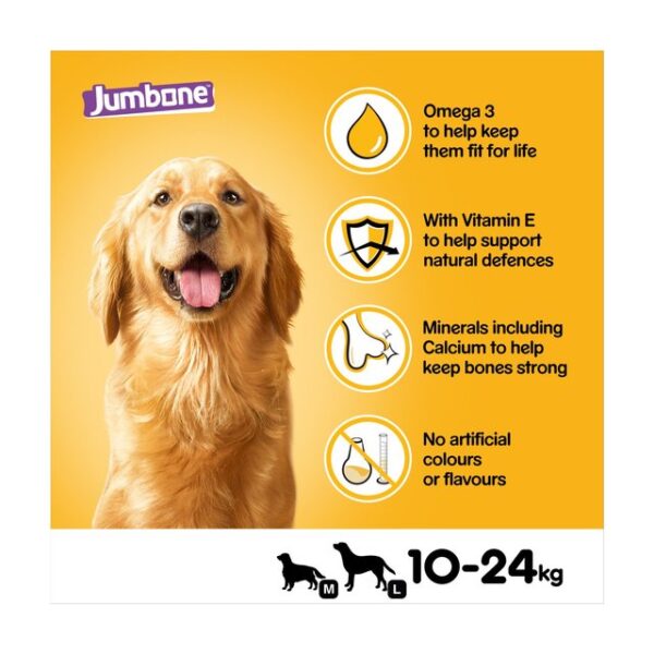 Pedigree Jumbone Adult Medium Dog Treat Chicken & Lamb 2 Chews 2 x 180g