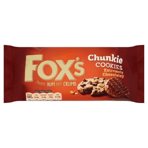 Foxs Chunkie Cookies Extremely Chocolatey 175g