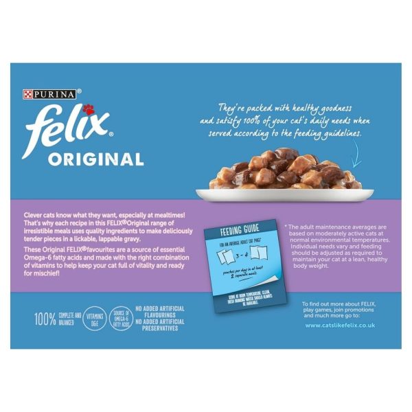 Felix Cat Food Mixed Selection In Gravy 12X100g