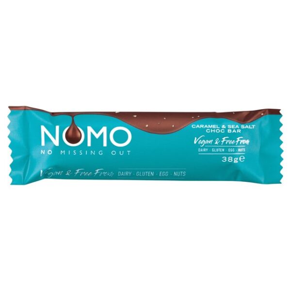 Nomo Caramel & Sea Salt Vegan & Free From Choc Bar 38g