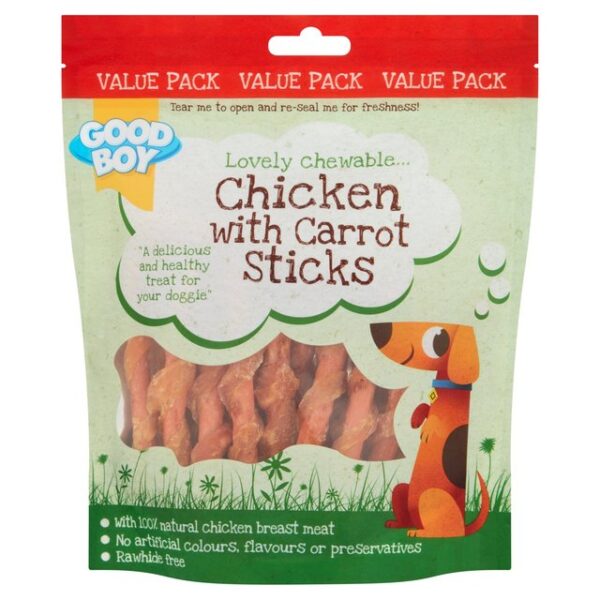 Good Boy Chicken With Carrot Sticks 220g