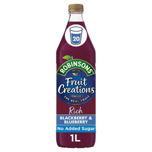 Robinsons Fruit Creations Blackberry, Blueberry Squash 1L