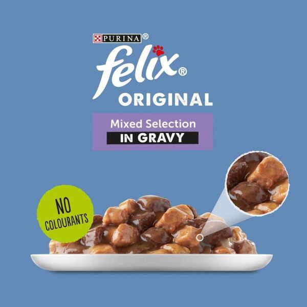 Felix Cat Food Mixed Selection In Gravy 12X100g