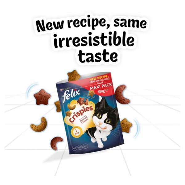 Felix Crispies Cat Treats Beef Chicken 180g