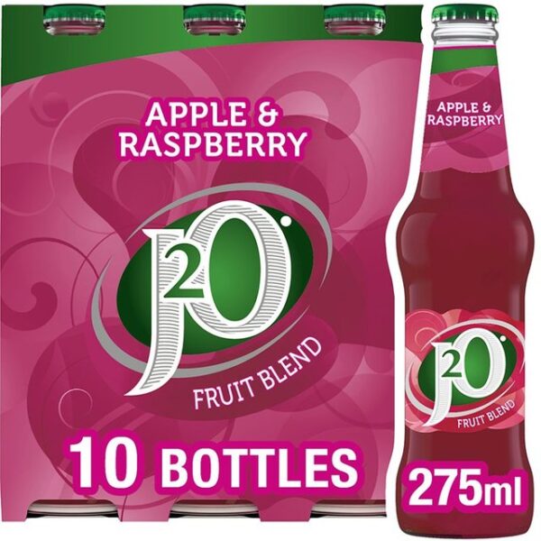 J2o Apple & Raspberry Fruit Blend 10 X 275ml