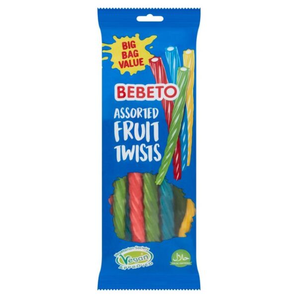 Bebeto Assorted Fruit Twists 12pc 220g