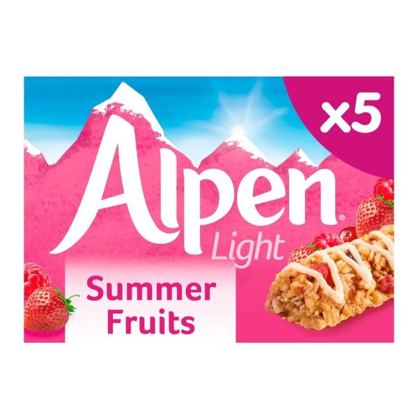 Alpen Light Cereal Bars Summer Fruits 5 x 19g