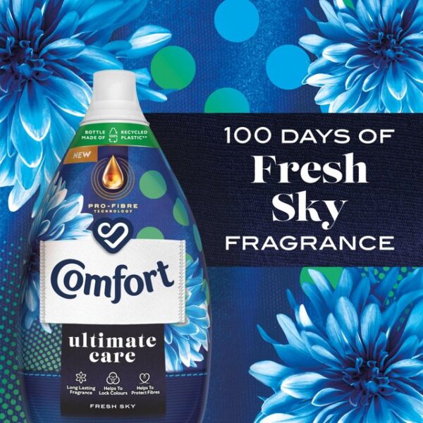 Comfort Ultimate Care Fresh Sky Fabric Conditioner 58 Washes 870ml