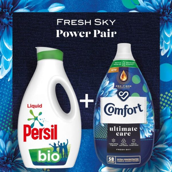 Comfort Ultimate Care Fresh Sky Fabric Conditioner 58 Washes 870ml