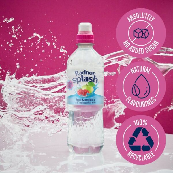 Radnor Splash Apple Raspberry Still Water 6 X 500ml