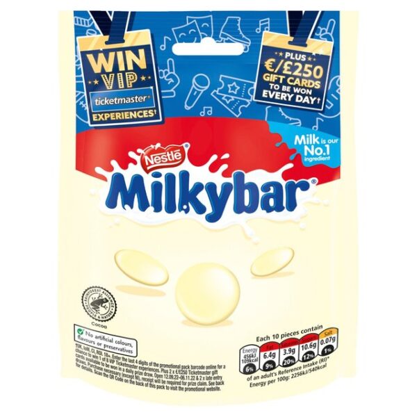 Milkybar White Chocolate Giant Buttons Sharing Pouch 94g